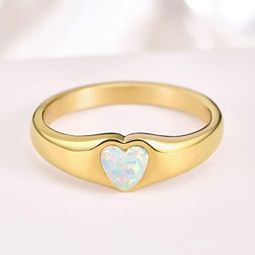 nananbijouxxx ハート　モザイクオパール　リング　ゴールド nananbijouxxx ハート モザイクオパール リング ゴールド
