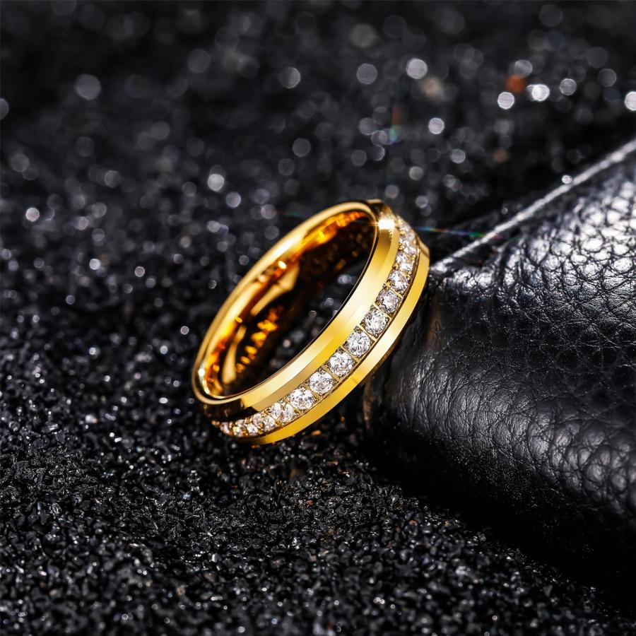 並行輸入品】TRUMIUM 8mm メンズ結婚指輪 タングステンリング ホワイト