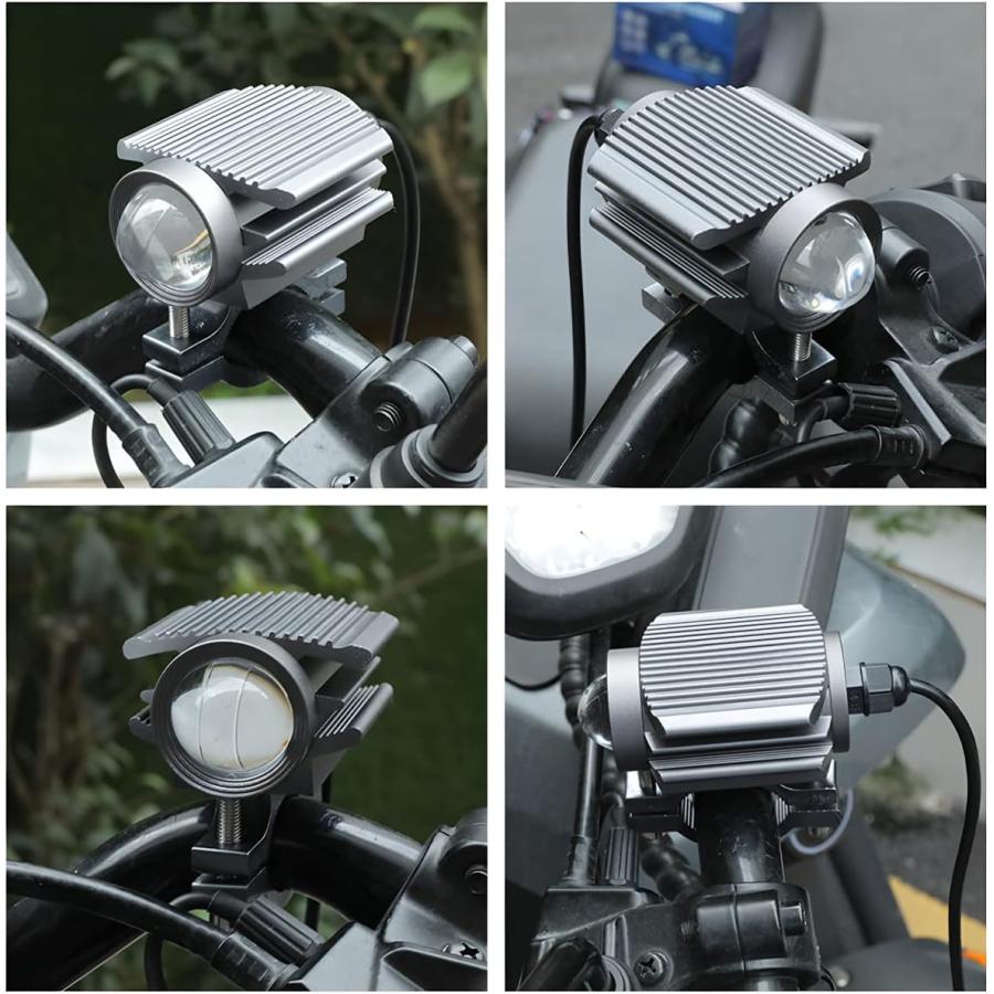 【並行輸入品】BELOMI 2 Pcs Motorcycle LED Headlight  Motorcycle Aircraft Models LEの画像