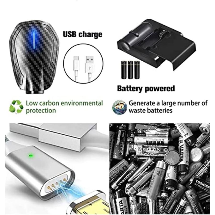 【並行輸入品】Car Door Lights 2Pcs Car Door LED Logo Projector Lights Rechargeableの画像