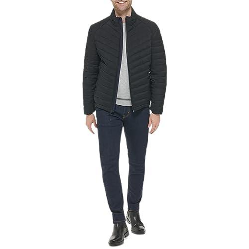 【並行輸入品】Cole Haan Men's Stretch Quilted Jacket, Blackの画像