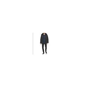 【並行輸入品】Cole Haan Men's Hooded Puffer Jacket, Blackの画像