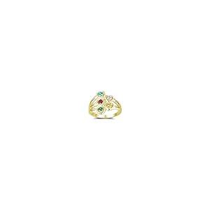 【並行輸入品】FENCCI 10K 14K 18K Solid Gold Personalized Mother Rings for Womeの画像