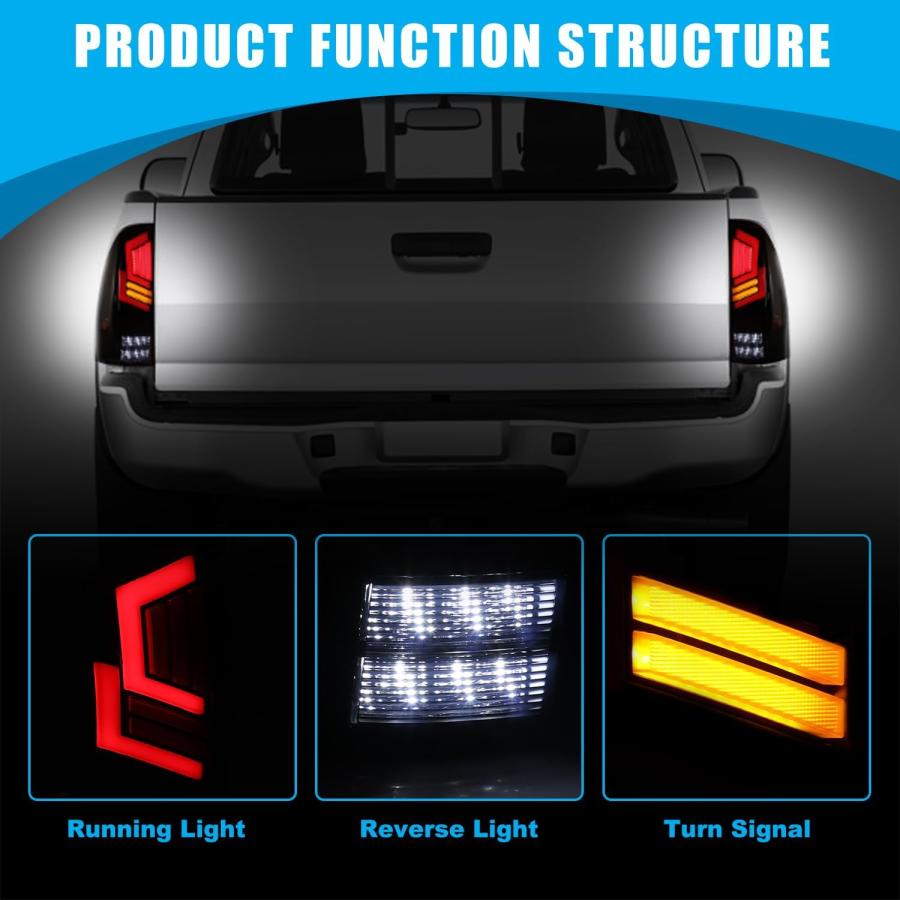 【並行輸入品】CPW LED Tail Light Compatible With 2005-2015 Toyota Tacoma Pickup Seの画像