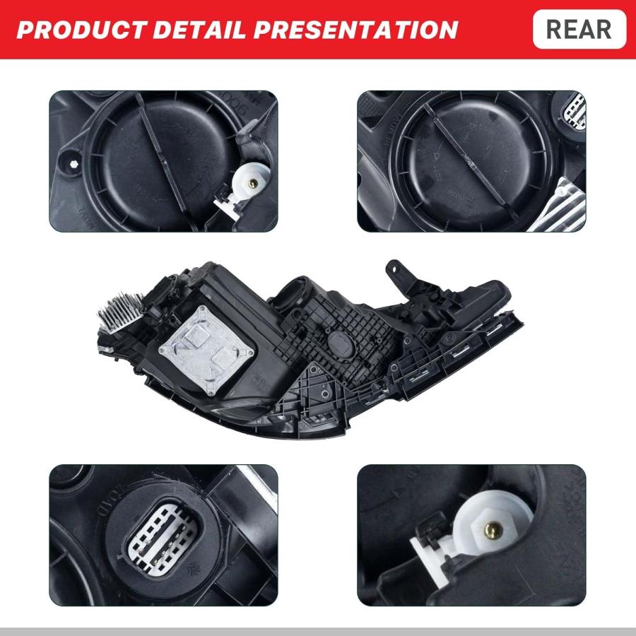 【並行輸入品】Partzer ヘッドライト組み立てキット 2017 2018 2019 2020 Chrysler Pacifica対応 ハロゲンヘッ_2