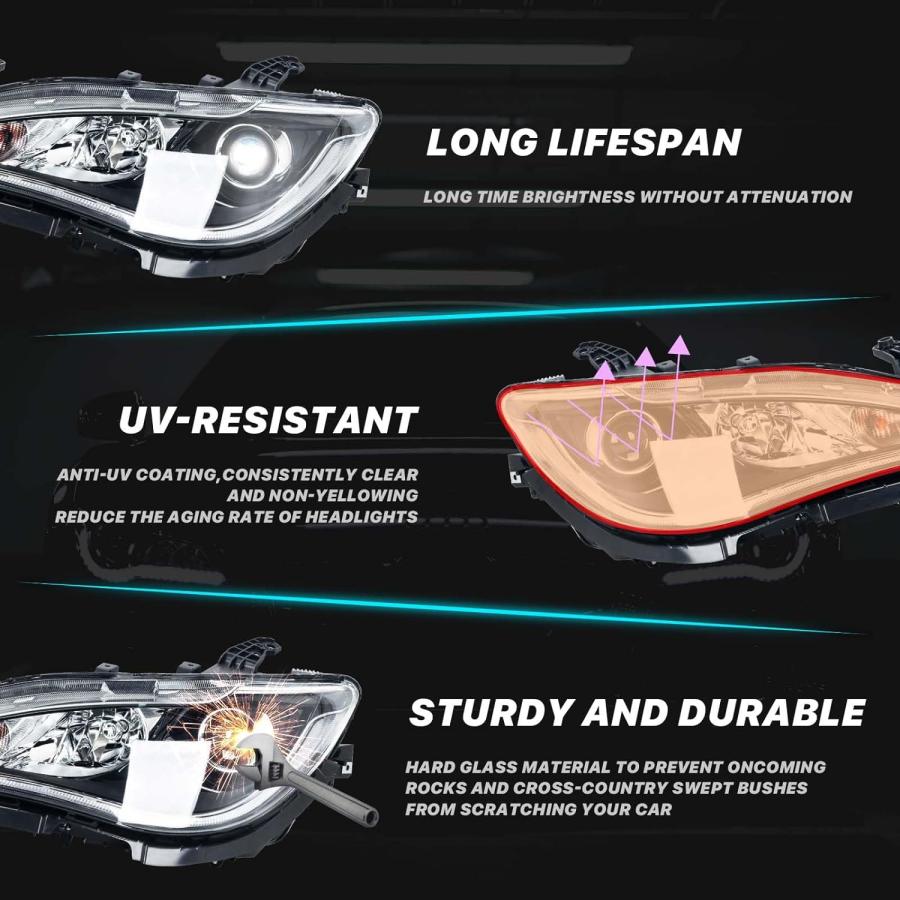 【並行輸入品】Partzer ヘッドライト組み立てキット 2017 2018 2019 2020 Chrysler Pacifica対応 ハロゲンヘッ_5