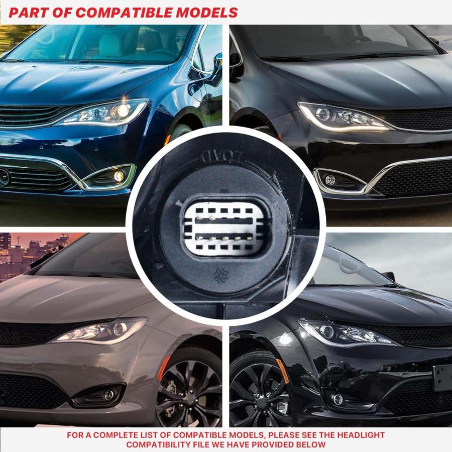 【並行輸入品】Partzer ヘッドライト組み立てキット 2017 2018 2019 2020 Chrysler Pacifica対応 ハロゲンヘッ_6