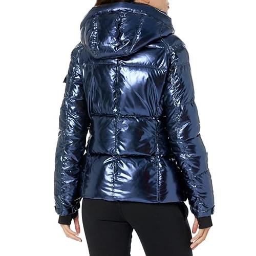 【並行輸入品】S13 Women's Metallic Kylie Puffer Coat， Space， XL_4