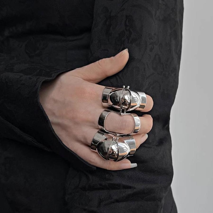 並行輸入品】L'VOW サイバーパンク フルフィンガー ロングリング