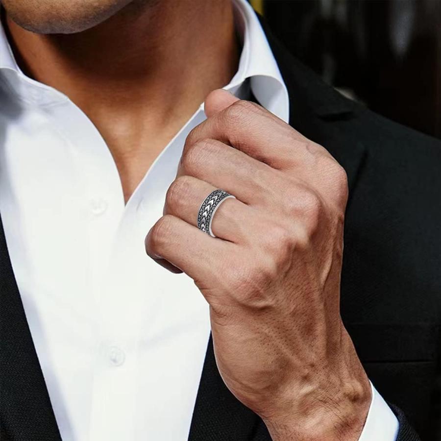 並行輸入品】PYTALI スターリングシルバー ポリネシア 結婚指輪 メンズ