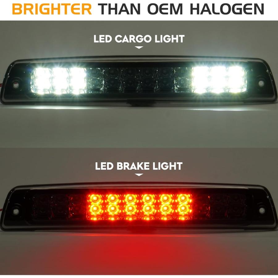【並行輸入品】Bomusou LEDテールライト + 3番目のブレーキライトキット 1994-2001 Dodge Ram 1500 1994-200の画像
