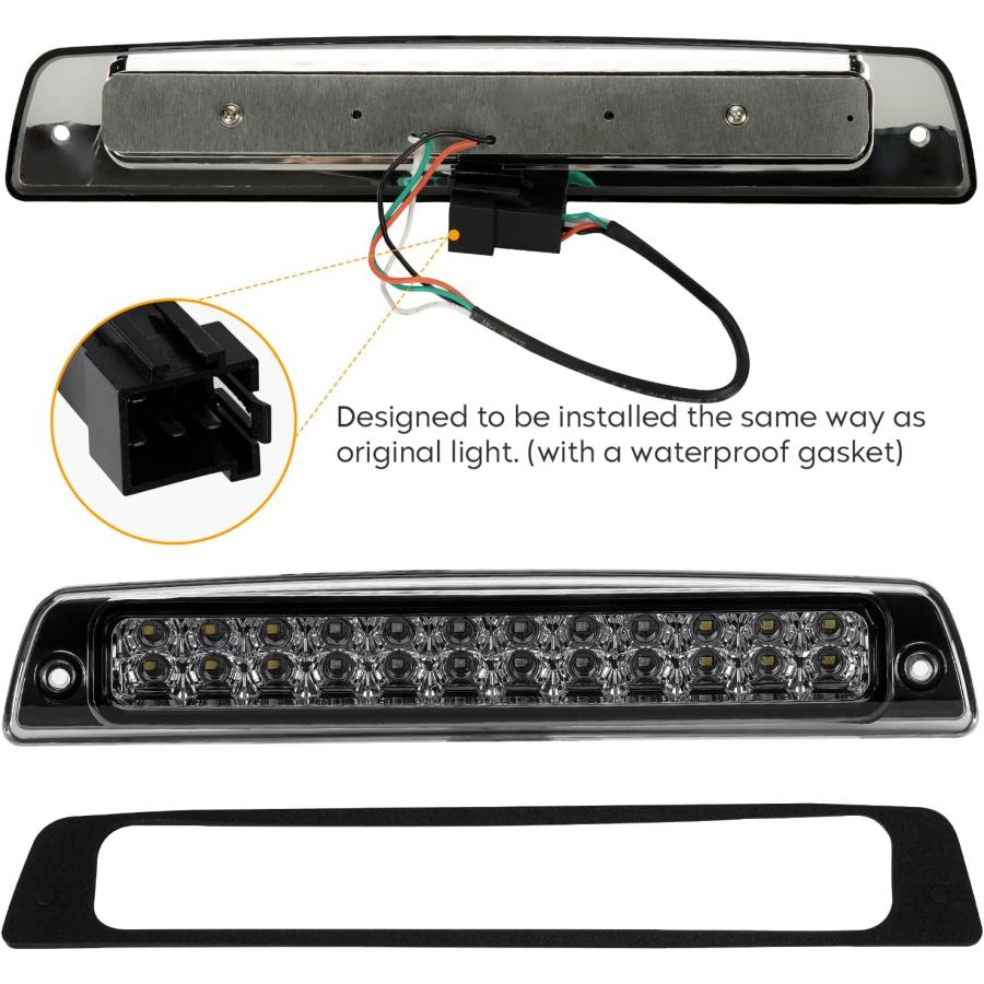 【並行輸入品】Bomusou LEDテールライト + 3番目のブレーキライトキット 1994-2001 Dodge Ram 1500 1994-200の画像