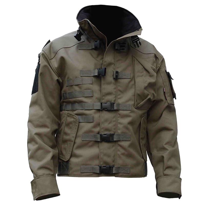 【並行輸入品】CJQJPNZ Outdoor Wear Resistant Bomber Jacket Men's Spring Autumnの画像