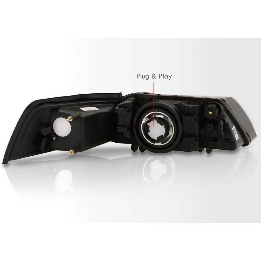 【並行輸入品】AJP ディストリビューター ヘッドライト ヘッドライト ドライビング バンパー シグナル ランプ アセンブリ ペアセット アップグレー