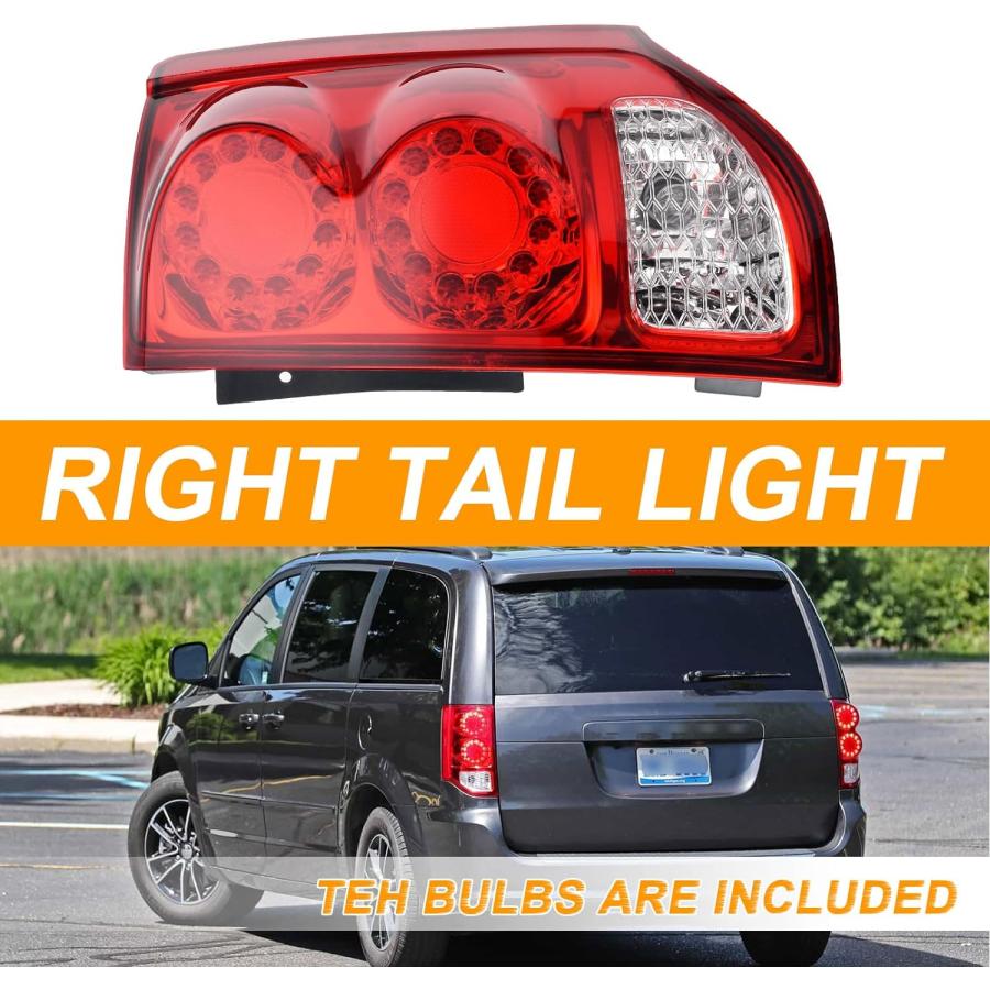 【並行輸入品】Nakuuly Tail Light Compatible With 2011-2020 Dodge Grand Caravan Rigの画像