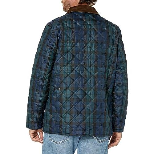 【並行輸入品】Brooks Brothers Men's Quilted Pattern Walking Coat, Navy Multi,の画像