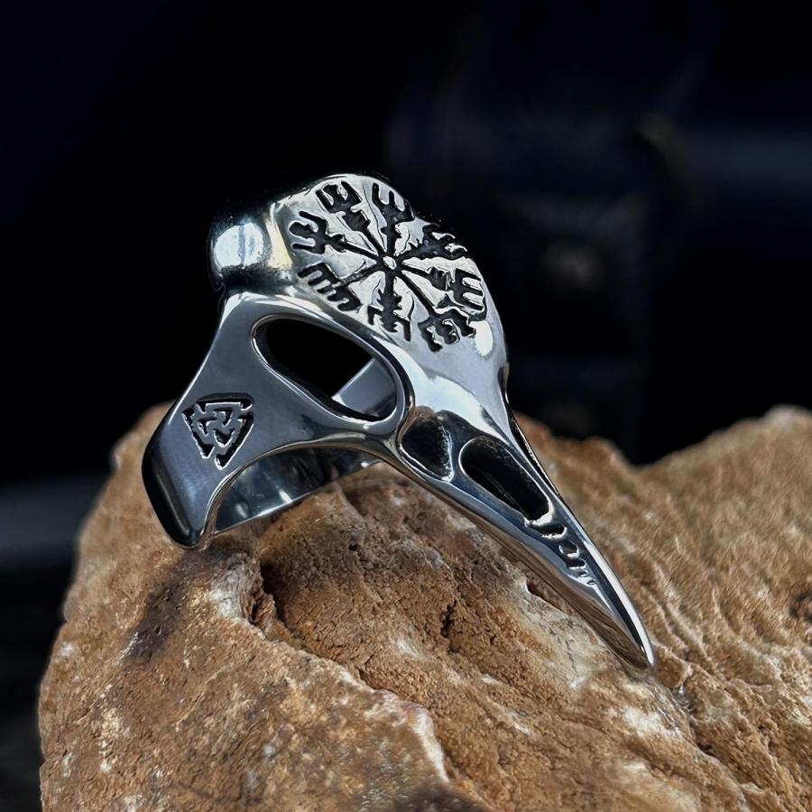 並行輸入品】Bahamut ノルディック バイキング コンパス カラス スカル 