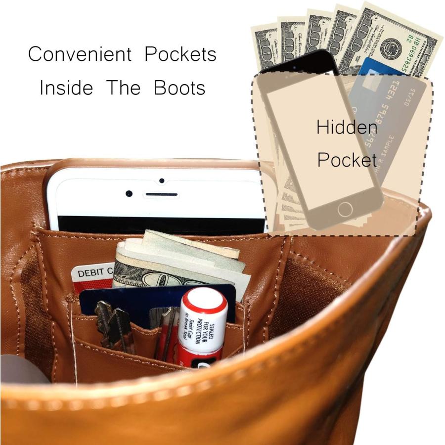 RF ROOM OF FASHION Women's Wide Calf Wide Width Back Criss Cross Lace