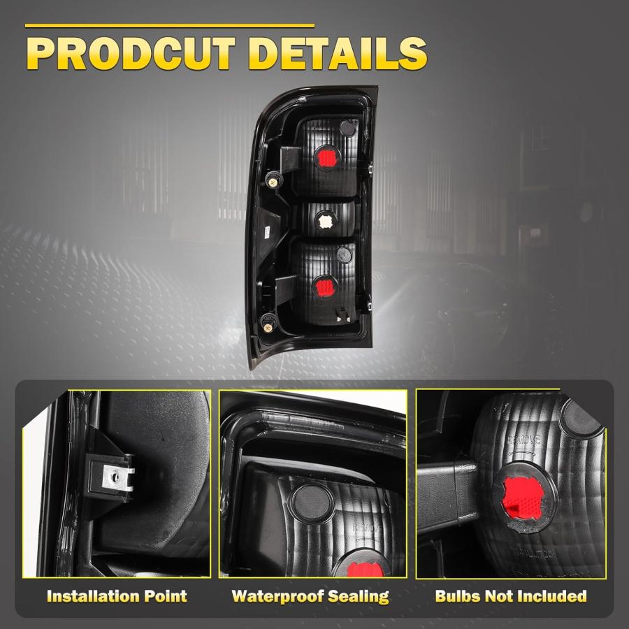 【並行輸入品】AUTOWIKI Taillights for 2014-2018 Chevy Silverado 1500 - Chevy Silveの画像