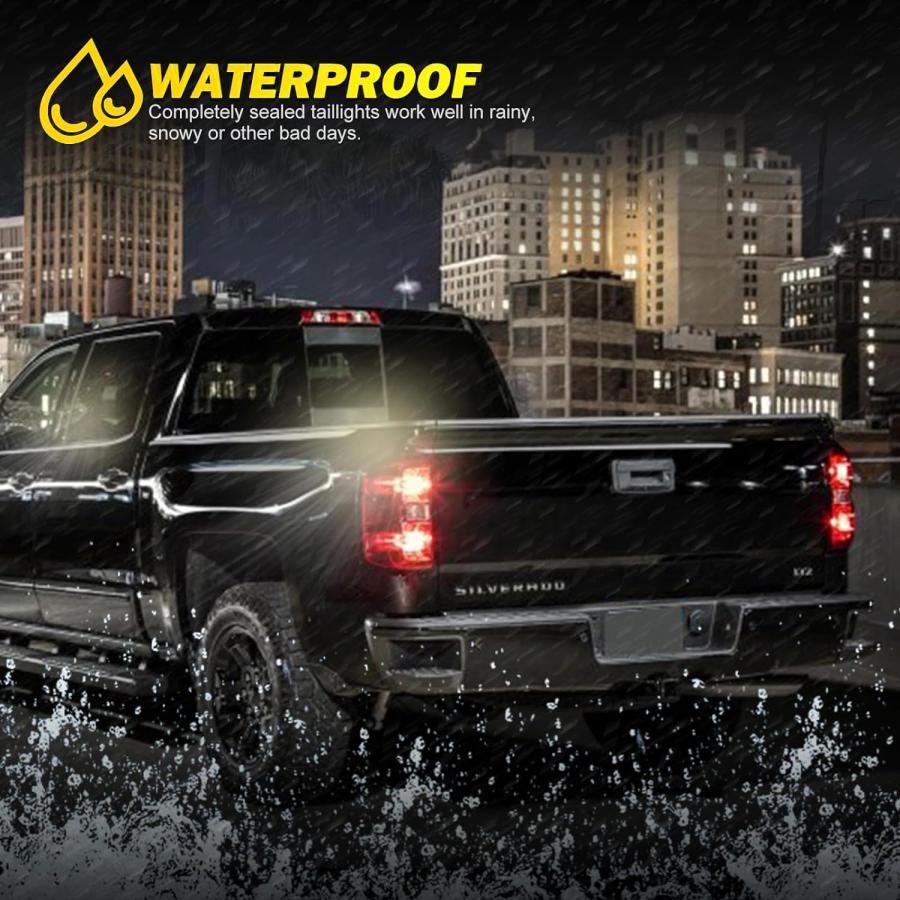 【並行輸入品】AUTOWIKI Taillights for 2014-2018 Chevy Silverado 1500 - Chevy Silveの画像