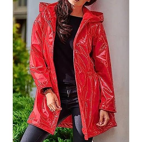 【並行輸入品】Outfittz PVC Raincoat Womens Shinyの画像