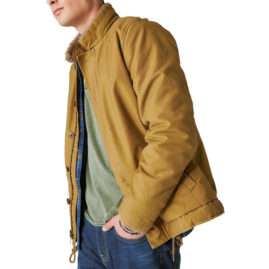 【並行輸入品】Lucky Brand Men's Us Navy Deck Jacket, Gothic Oliveの画像
