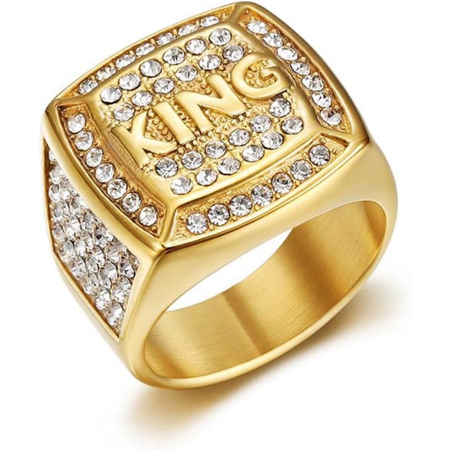 並行輸入品】MIVEIVIA キングリング アイスアウトリング メンズ 結婚 