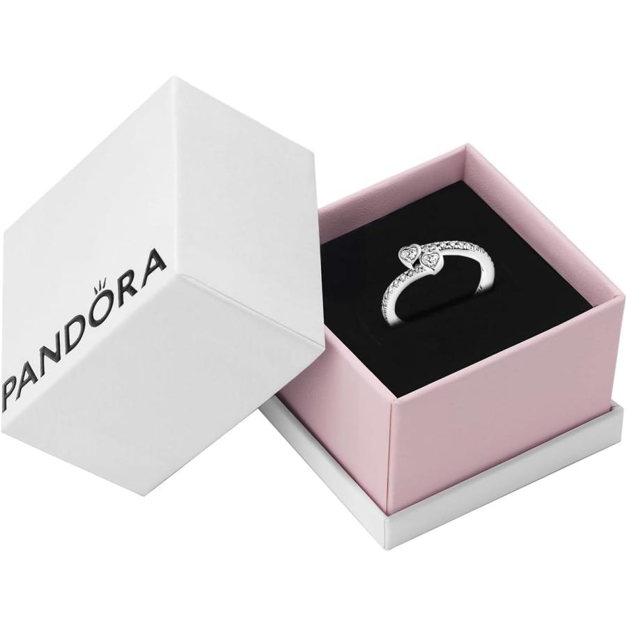 並行輸入品】PANDORA Jewelry 2つの輝くハート キュービックジルコニア