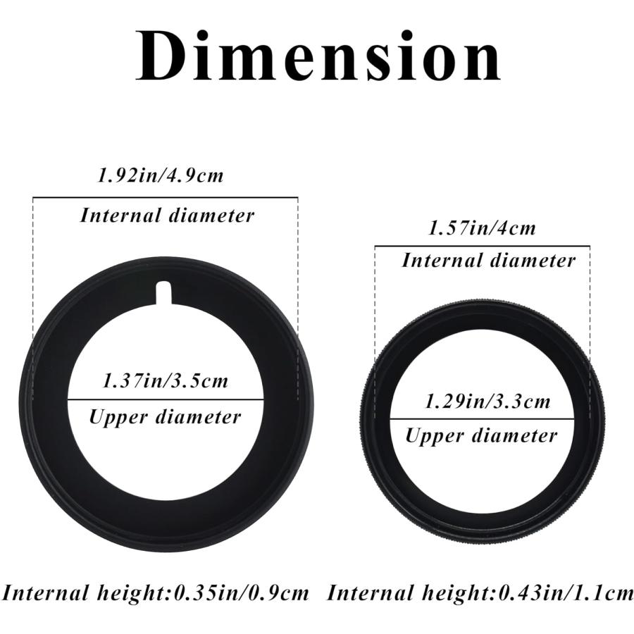 【並行輸入品】TopDall Black Aluminum Headlight Volume Tune Control Knob Cover Ringの画像