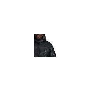 【並行輸入品】Spyder Men's Standard Windom Tech Hooded Down Jacket, Blackの画像