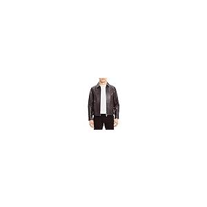 【並行輸入品】Theory Men's Rhett Leather Jacket, Mink, XSの画像