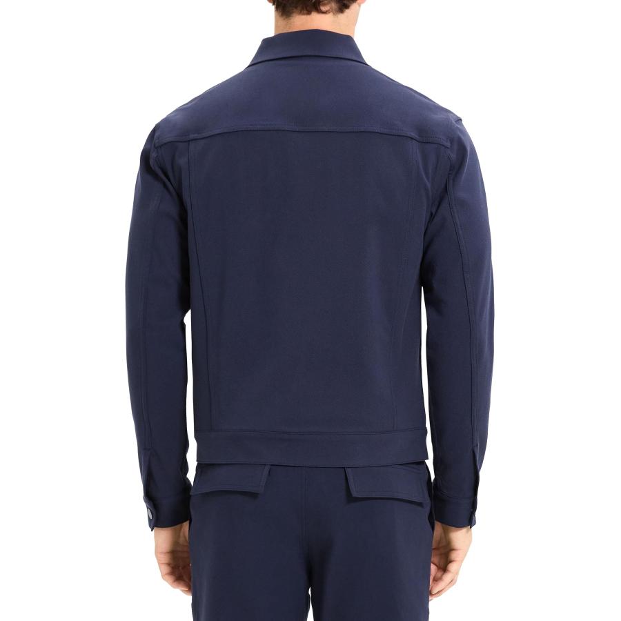 【並行輸入品】Theory Men's River Jacket in Neoteric Twill, Dark Navy, Lの画像