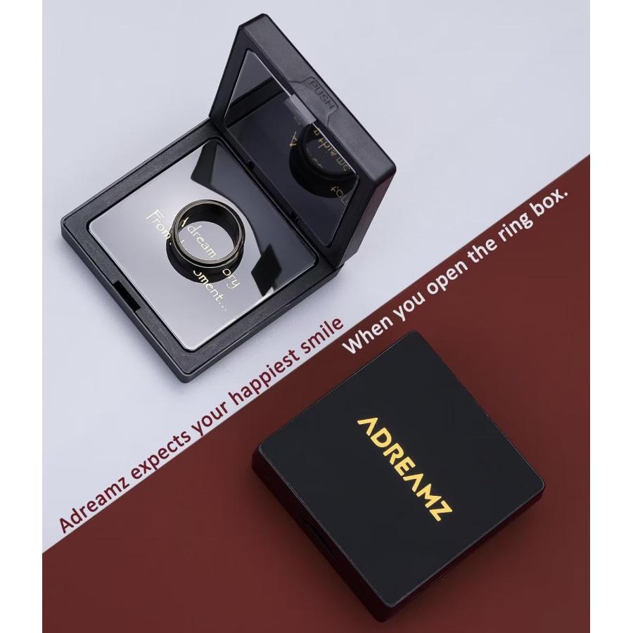 【並行輸入品】Adreamz 8mm メンズ レディース 18Kゴールド タングステンリング 結婚指輪 メンズ レディース マットつや消し仕上げ ベベの画像