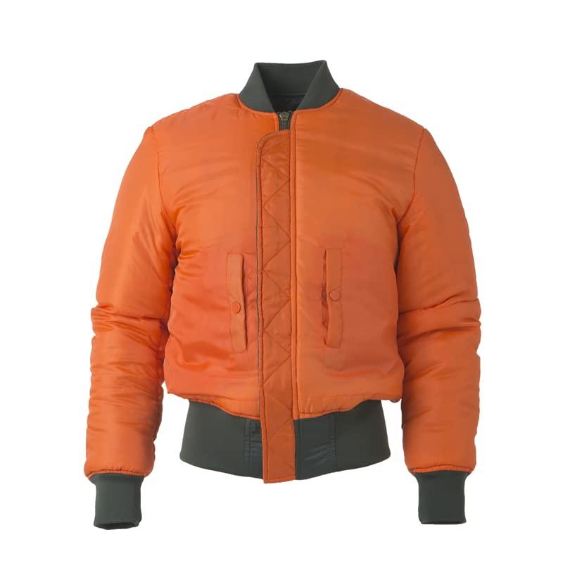 DAFFILY Men's Winter Padded Water Resistant MA 1 Nylon Bomber Fl 並行輸入品｜good-face｜03