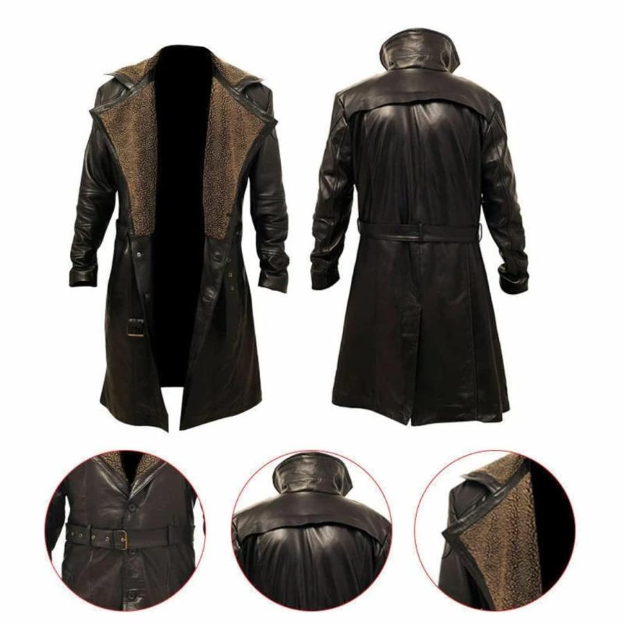 【並行輸入品】Xactwear LLC 3XL   Faux Leather   Blade Runner Trench Coatの画像