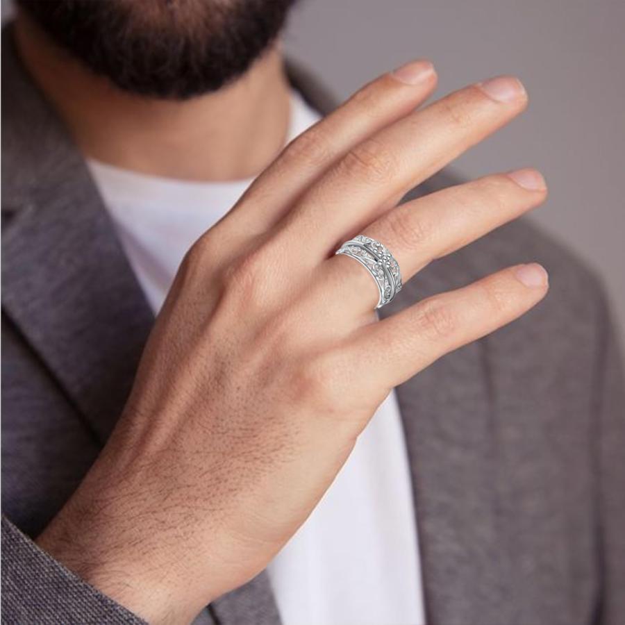 スピナーリング 指輪 回転リング 925スターリングシルバー 10号 不安解消 並行輸入品】Peireara 不安リング レディース 925スターリング