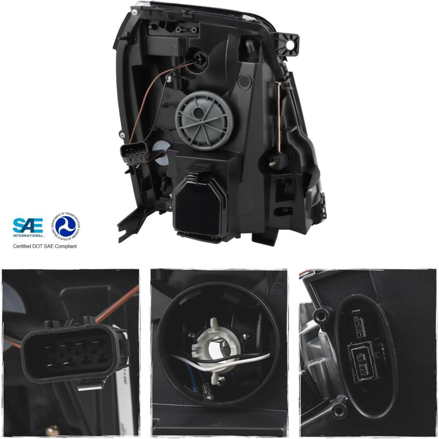 【並行輸入品】AKKON - Fits 2007-2014 Cadillac Escalade ESV EXT [HID/Xenon Type] Pr_1