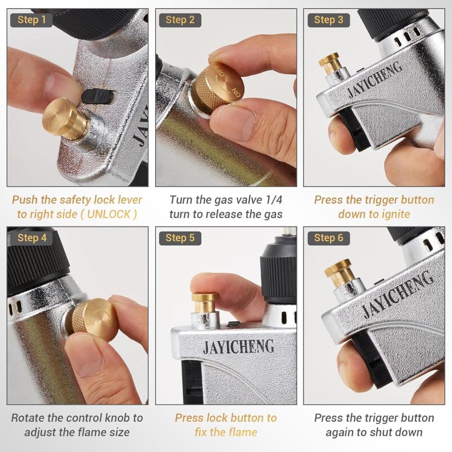並行輸入品】Trigger Start ガス溶接トーチ プロパン 高輝度 トーチ