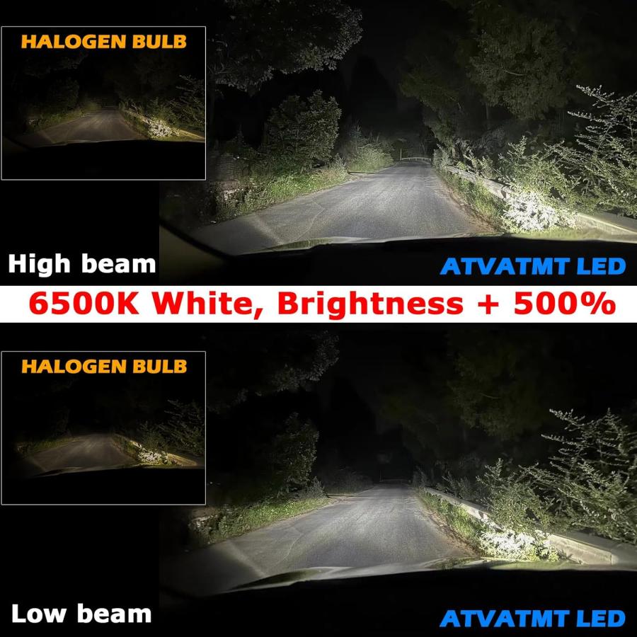 【並行輸入品】ATVATMT LED ヘッドライト電球 2015 2016 2017 2018 2019 2020 2021 2022 2023 シボの画像