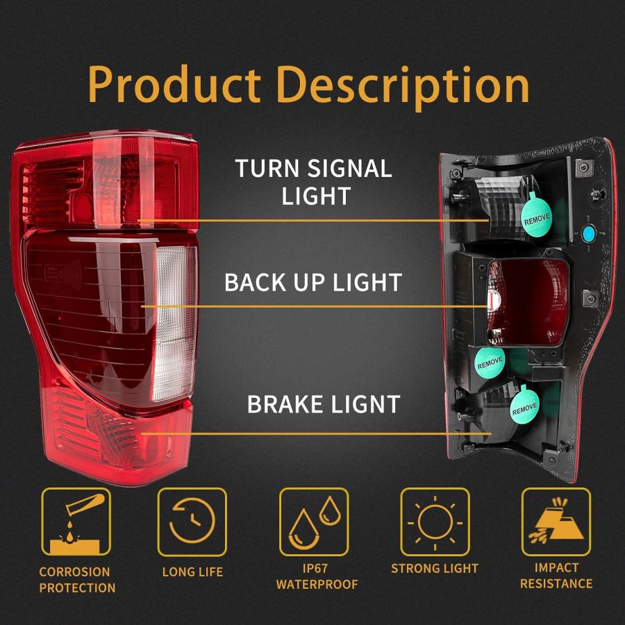 【並行輸入品】左運転席側リアテールライトアセンブリ 2020 2021 2022 フォード F250 F350 スーパーデューティー ブラインドスポッの画像