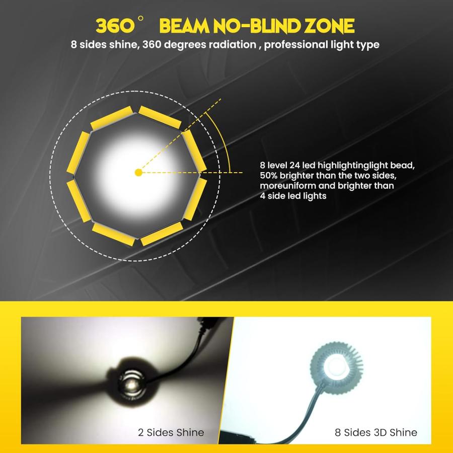 【並行輸入品】AILEO H1 LED ヘッドライト電球 360度 2023年アップグレード 80W 16000LM 超高輝度 6500K クールホワの画像