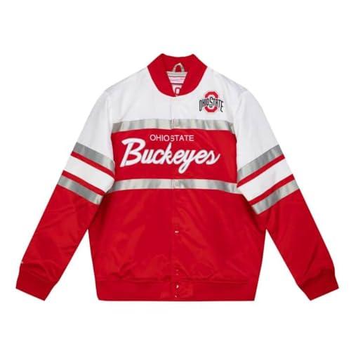 【並行輸入品】Mitchell & Ness Mens Special Script Heavyweight Satin Jacket Athの画像