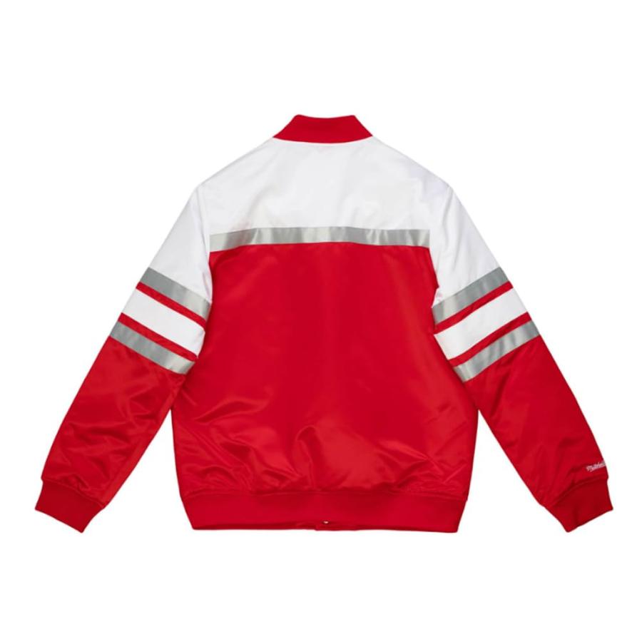 【並行輸入品】Mitchell & Ness Mens Special Script Heavyweight Satin Jacket Athの画像