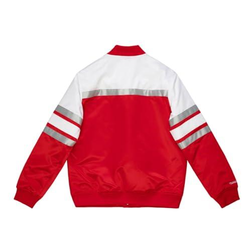 【並行輸入品】Mitchell & Ness Mens Special Script Heavyweight Satin Jacket Athの画像