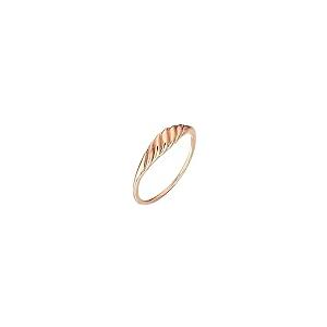 【並行輸入品】14K ソリッドゴールド ツイストスタッキングリング レディース スタッカブル スモール クロワッサン ツイストリング 細い 重ねの画像