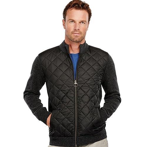 【並行輸入品】Barbour Men's Essential Quilted Zip Thru Jacket, Charcoal Marl (の画像