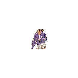 【並行輸入品】SeekMe Fall Corduroy Jackets for Women Cropped Shacket Sequin Pr_2
