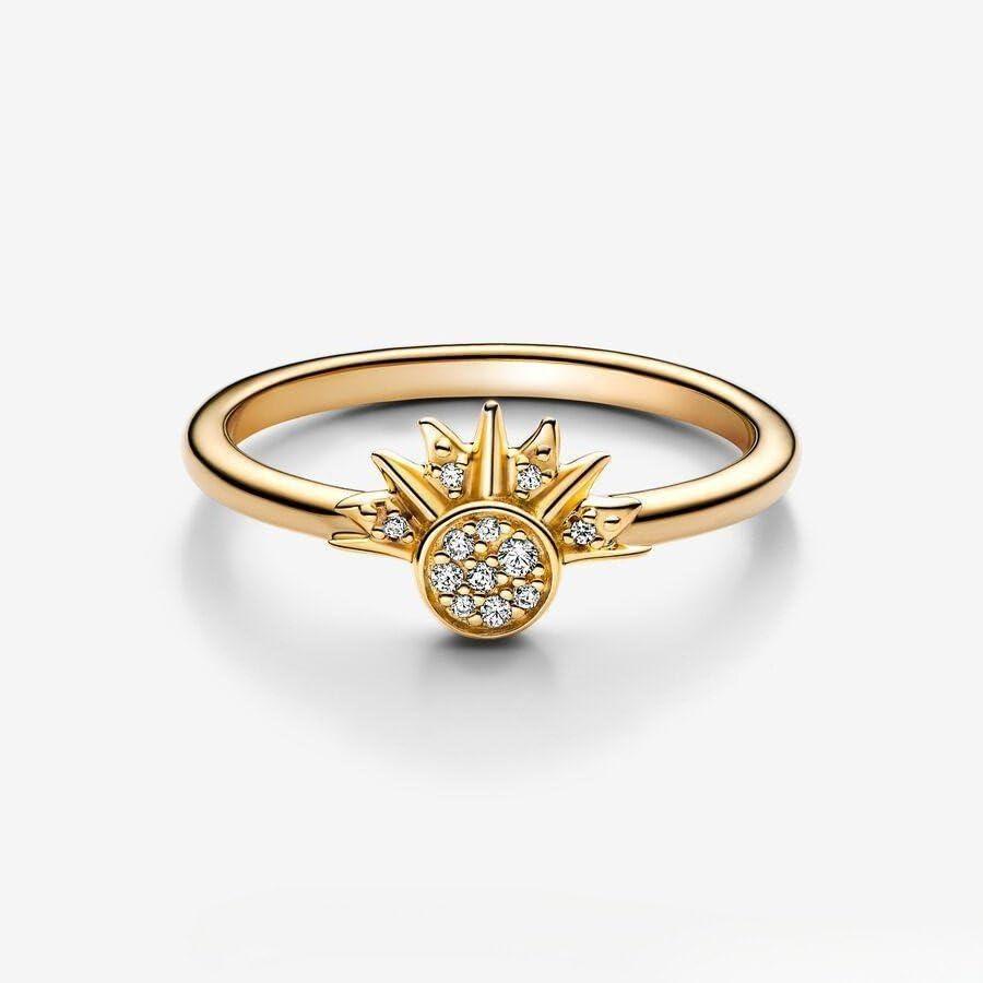 並行輸入品】HEIMAXING 天体太陽と月のリングセット 1ペア 輝く太陽と