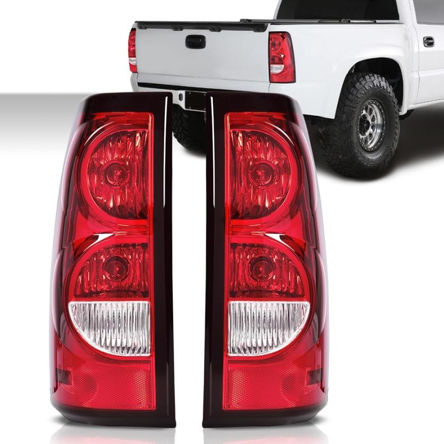 【並行輸入品】GRAND ORANGE テールライト 2003-2006 Chevy Silverado 1500 2500 3500 レッドレンズブの画像