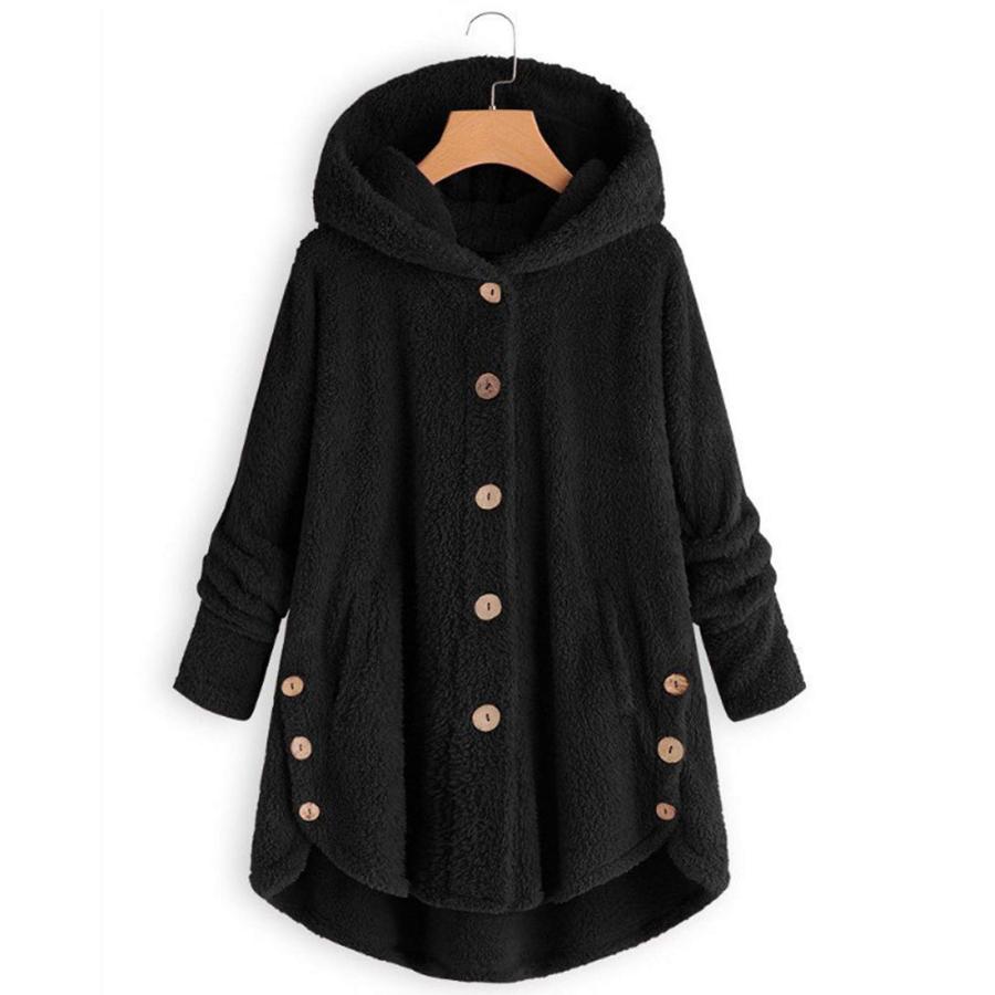 【並行輸入品】Womens Shacket Jacket Ladies Jackets Comfy Wool Coats With Pocke_3
